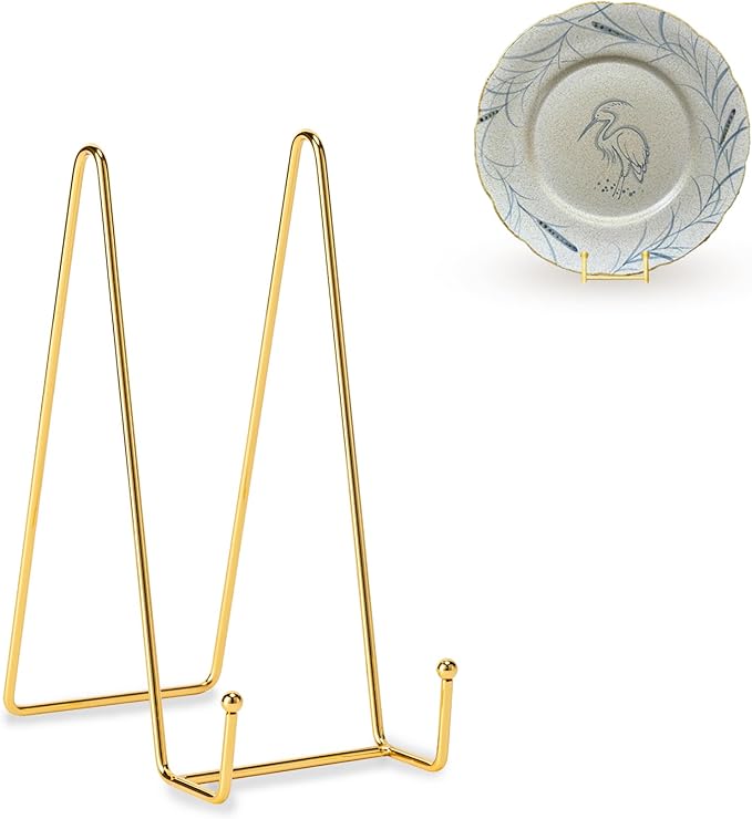 Hoewina Plate Stands for Display, Plate Holder Display Stands, Metal Frame by Hoewina