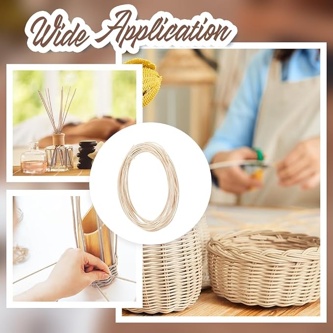 AHANDMAKER Basket Weaving Round Rattan - Image 5