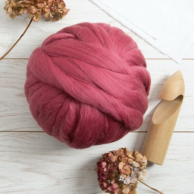 Colored Natural Wool roving, 8 OZ. Best Wool - Image 6