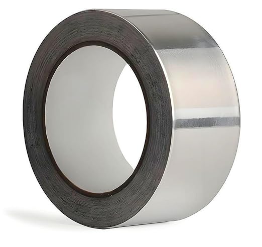 Thicker Aluminum Tape 2 inch x 100 Feet Silver Tape Metal Foil Thick of 4mil - High Temp Heavy Duty HVAC Tape for Insulation Ductwork, Seal & Patching Air Ducts, Exhaust Pipe, Vents, AC, Dryer, Stove