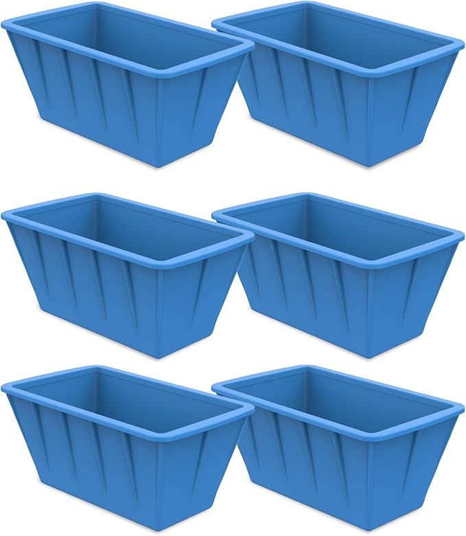 6Pack 48LB Extra Large Ice Block Molds, Silicone Large Ice Cube Molds by DOGITY