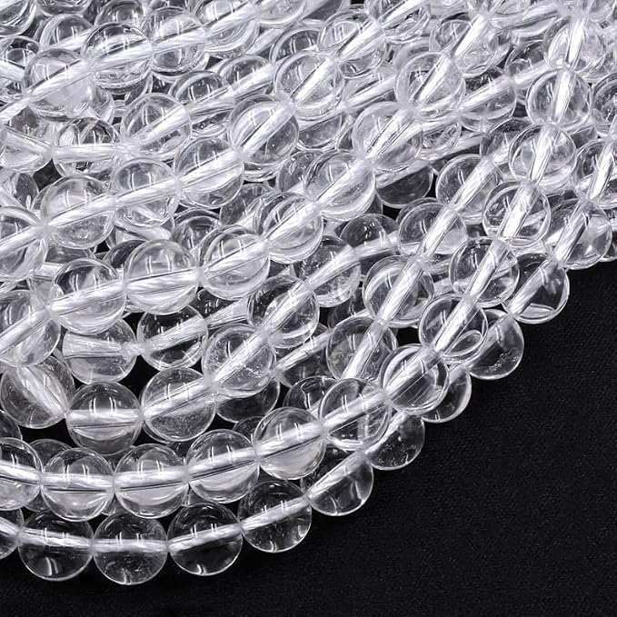 Zenkeeper 108 Pcs Clear Quartz Beads by Zenkeeper