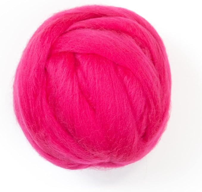 Colored Natural Wool roving, 8 OZ. Best Wool by Kondoosnaturalfibers