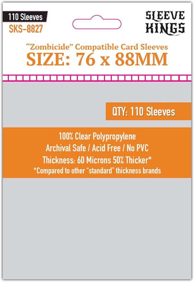 Sleeve Kings Standard Card Sleeves – 110 Count, Large Size, Compatible by SleeveKings