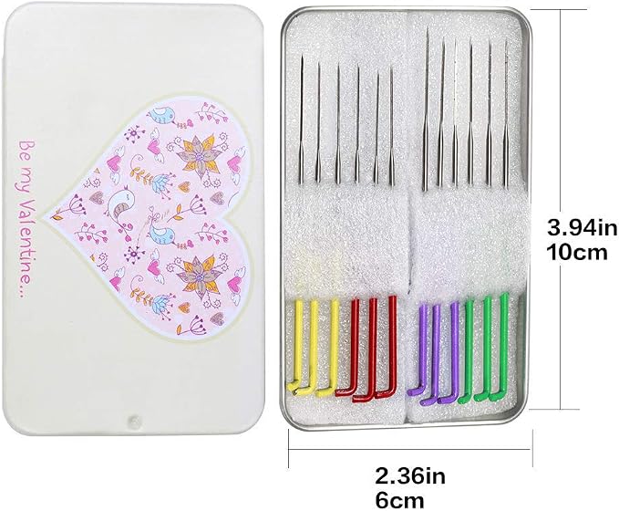 18 Pieces Wool Felting Needles 6 Colors Needle Felting Tools Wool Triangular - Image 7