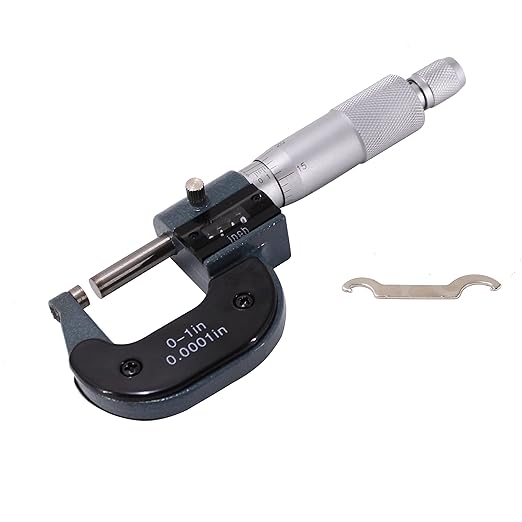 HFS(R) 1" Mechanical Digital Outside Micrometer Digit Counter Carbide Tips 0.0001"