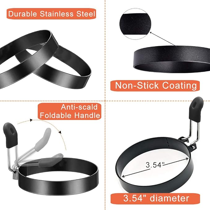 COTEY 3.5" Egg Rings Set of 2 - Image 5