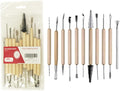 S & E TEACHER'S EDITION 11 Pcs Pottery & Clay Sculpting Tools, Double-Sided by SETEACHERSEDITION