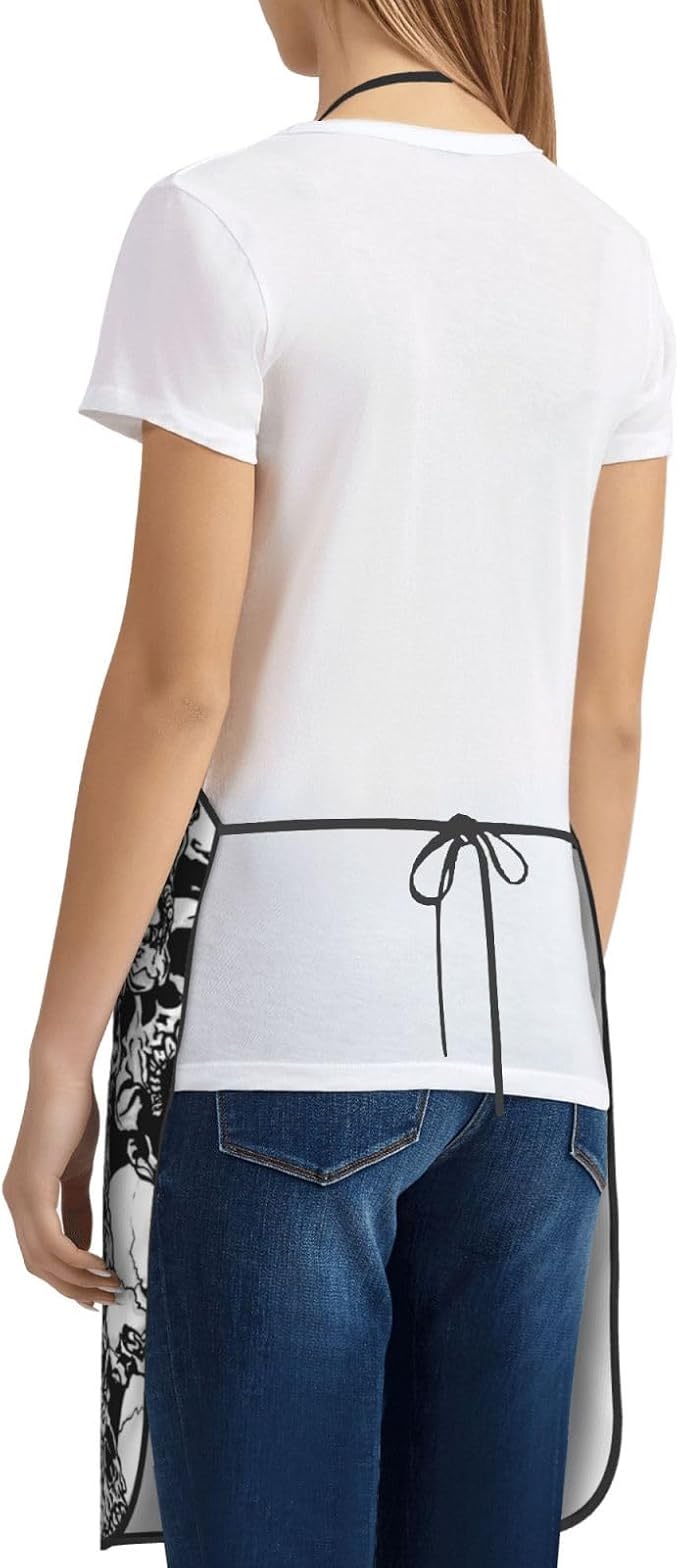 Apron Cooking Chef Work Shop Women Men Baking Decorations Painting Bbq Grilling - Image 5