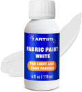 White Fabric Paint 4 fl. oz – Permanent Fabric Paint White by 7+Artists