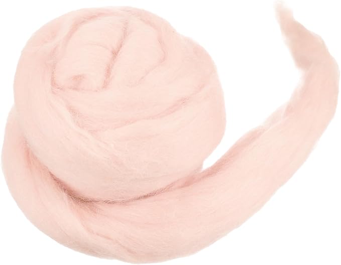 MECCANIXITY Wool Roving Yarn Soft Felting Wool 50g/1.76oz Pure Chunky Roving by MECCANIXITY