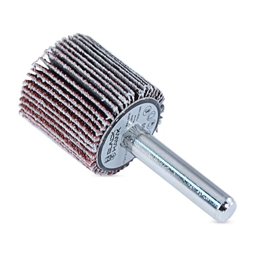 BHA Aluminum Oxide Shank Mounted Flap Wheels, 1” x 1” x 1/4”, 120 Grit - 5 Pack