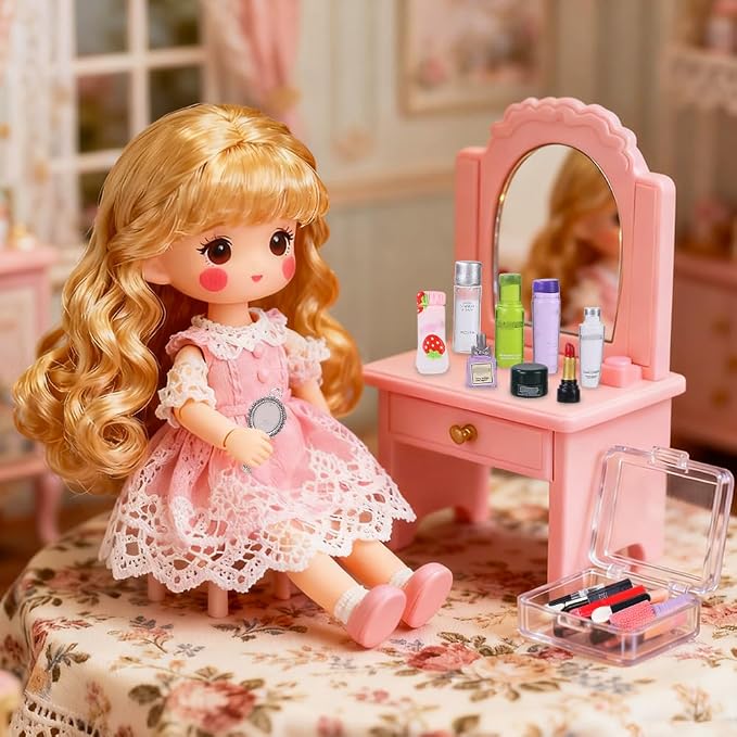 DIYDEC 75Pcs Dollhouse Mini Jewelry Storage Case Miniature Bathroom Accessories - Image 4