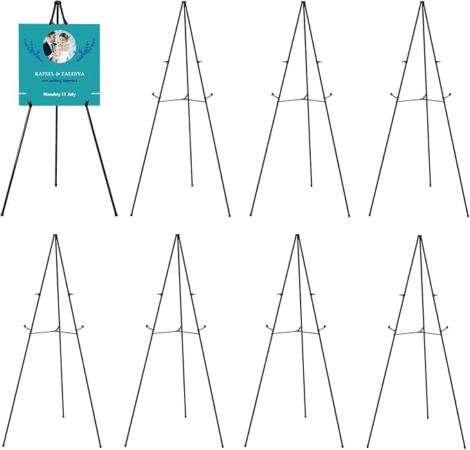 JIUYE 8 Pack Floor Easel Stand for Sign, Painting by JIUYE