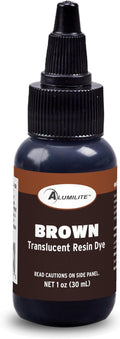 Alumilite Liquid Dye Brown 1 Oz, Highly Concentrated Dye by Alumilite