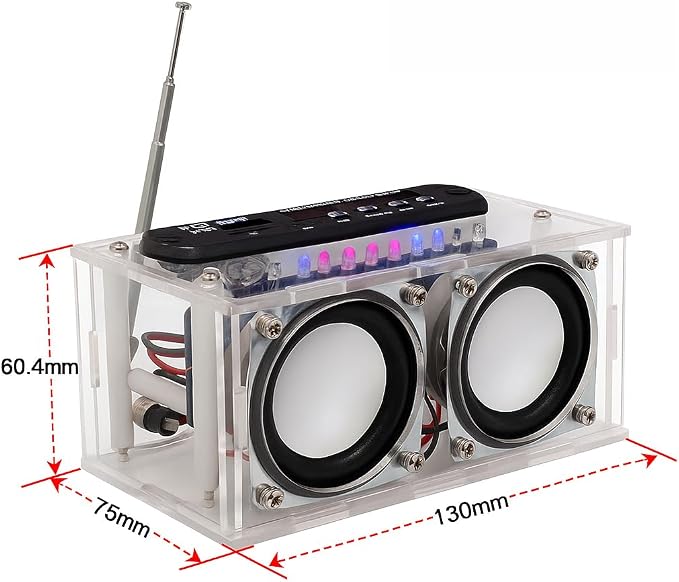 DIY Stereo Speaker Soldering Practice kit- BT, USB Player &FM Receiver- - Image 7