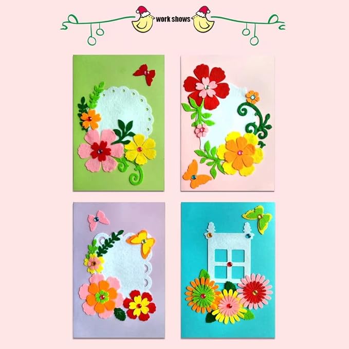 QIAONIUNIU Card Making Kits DIY Handmade Greeting Card Kits - Image 2