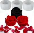 3 PCS 3D Rose Silicone Molds, 3D Flower Candle Mold Soap Candle Resin | by JDHSilicone