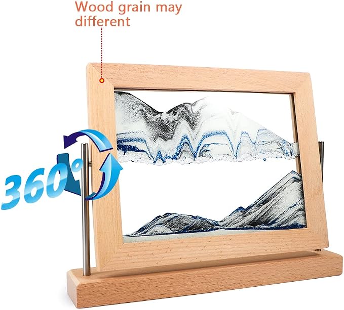 Bochino Moving Sand Art Picture Dynamic Sand Picture 3D Sand Art Frame - Image 4