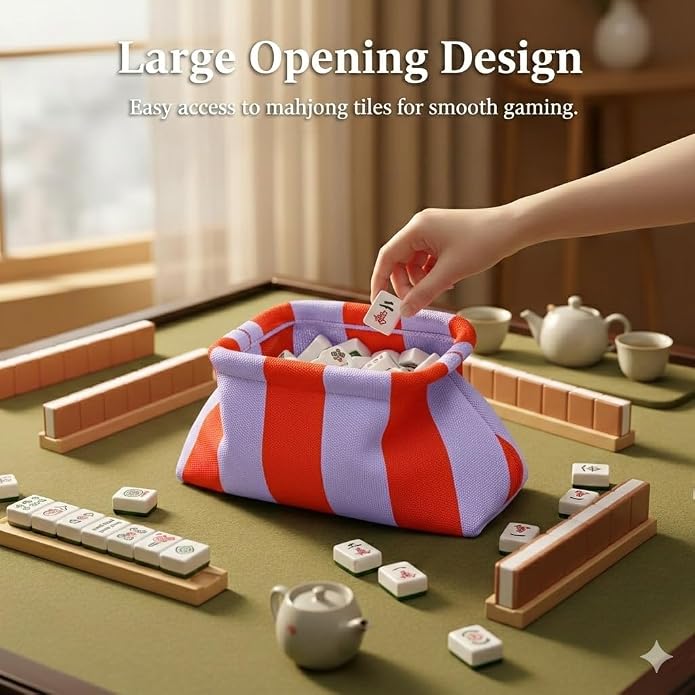 Mahjong Tile Bag Woven Clutch Purses - Image 5