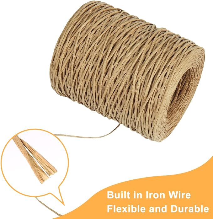 Tenn Well Floral Binding Wire, 656 Feet 2mm Paper Covered Wire Rustic Vine Wires - Image 2