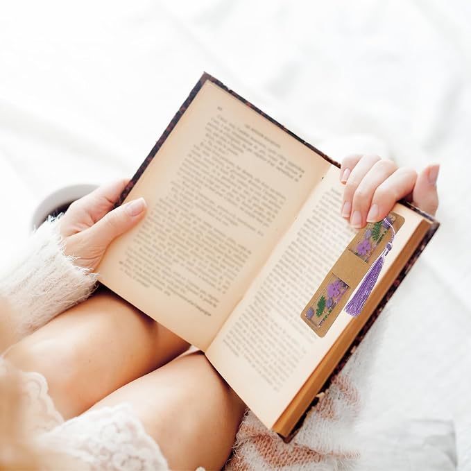 Honoson 200 Set Bookmark Holders Gift Set Kraft Paper Bookmark Sleeves - Image 4