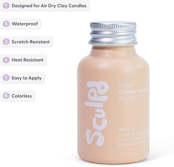 Sculpd Glossy Clear Coat Candle-Making Acrylic Varnish - Image 2