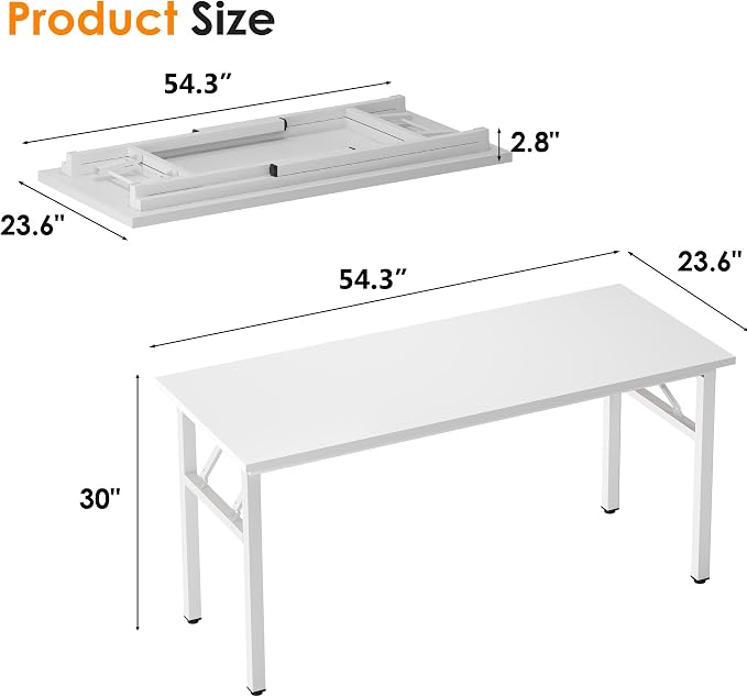 Need Folding Desk, 54 inch Large Computer Desk - Image 3