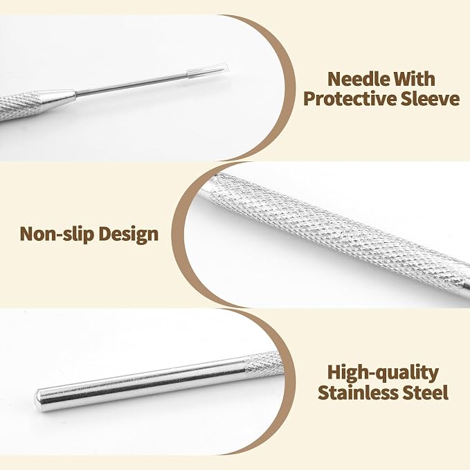 24 PCS Ceramic Clay Needle Tools, Pottery Sculpture Needle Detail Tools - Image 3