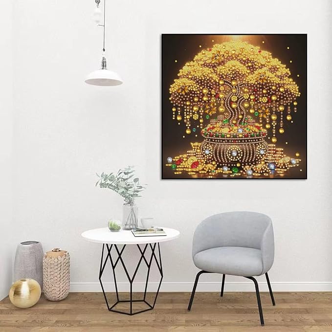 Money Tree Special Shape Diamond Art - Image 5