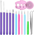12 Pack Paper Quilling Tools Set, Slotted Needle Pens by PimoysLivingNecessities