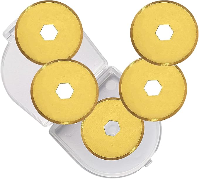 18mm Rotary Cutter Blades 5-Pack Replacement Blades Fits Fiskars, OLFA by ALHXGUSLO