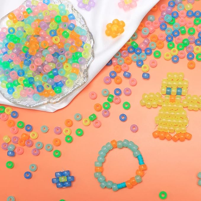 Pony Beads, Beads for Hair Braids, Plastic Bead for Crafts… - Image 6