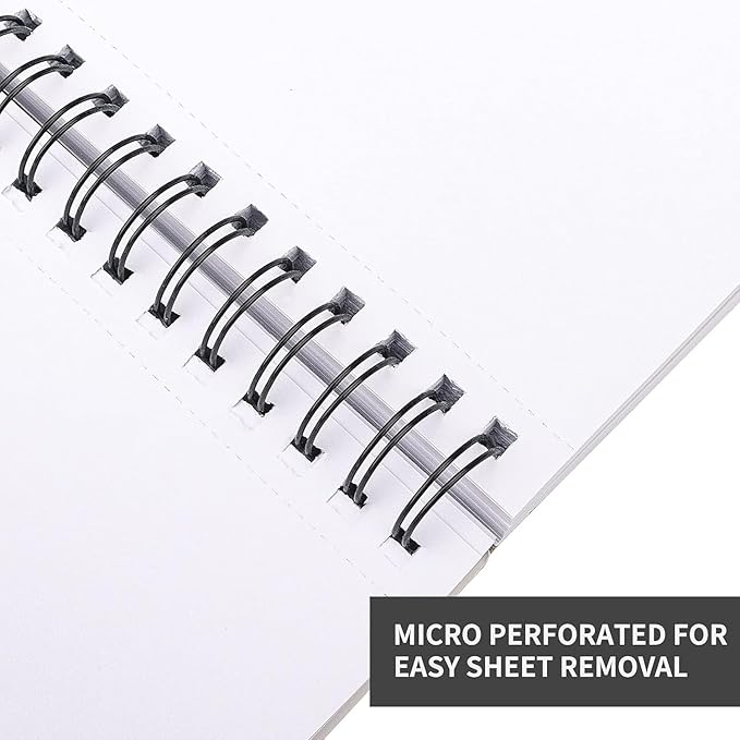 FIXSMITH 5.5"X8.5" Sketch Book | 100 Sheets Sketchbook| Acid Free Drawing Paper - Image 4
