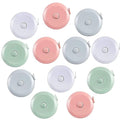 12 Pack Soft Retractable Measuring Tape - Tape Measure for Body Measuring Metric Tape Measure Double Scale for Body Fabric Sewing Tailor Cloth Knitting Home Craft Measurements