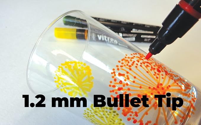 Pebeo Vitrea 160 Assorted Glossy Glass Paint Markers - Image 3