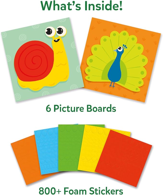 Skillmatics Foam Sticker Art Activity – Animals, Mess-Free Fun - Image 2