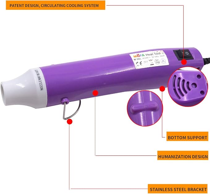 New Heat Gun, mofa Hot Air Gun Tools Shrink Gun - Image 4