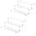 3 Tier Acrylic Display Risers, Large Perfume Organizer Stand | Clear Cupcake by Dooiclear