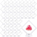 60 Pcs 3D Floating Display Case PE Film Jewelry Storage Box Coins Display Frame by FairySandy
