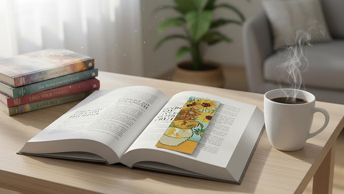 DYAIANGMU Vincent Van Gogh 6 Pcs Cross Stitch Bookmark Kit - Image 4