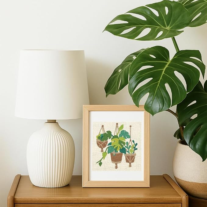 DOODLREAM Monstera Deliciosa DIY Punch Needle Embroidery Kit - Image 6