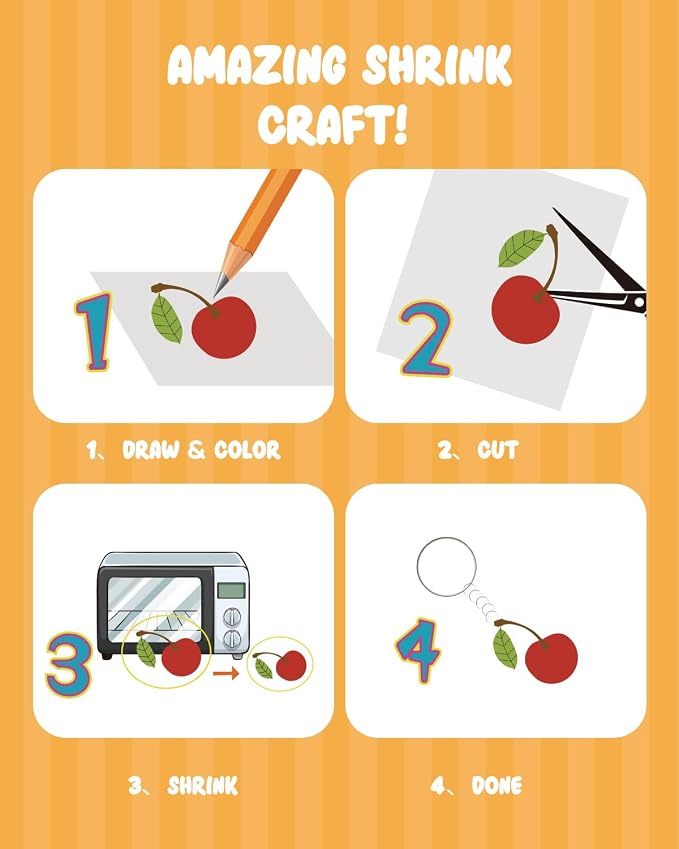 175 Pieces Shrink Plastic Sheet Kit Includes 25 Pieces Shrink Plastic Sheets - Image 5