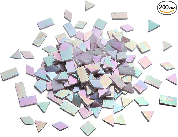 Lanyani Iridescent Stained Glass Mosaic Tiles by LanyaniArtGlassMosaics