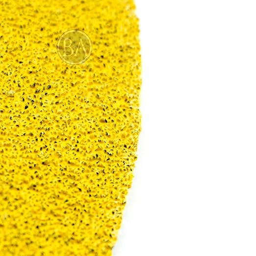 Benchmark Abrasives 5" Premium Aluminum Oxide Stearated Gold No Holes Hook and Loop Discs for Sanding of Metals Non-Ferrous Metals Wood Plastic Fiberglass (50 Discs) - Mixed High Grits