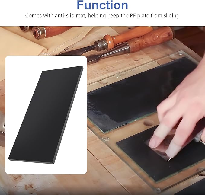 SCOTTCHEN Dead Flat Float Plate PF for Scary Sharp Sharpening System 11-3/4in x 5-1/16in x 8mm -1 Pack
