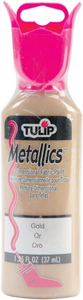Tulip Dimensional Fabric Paint 1-1/4 Ounces-Metallics-Gold by Tulip