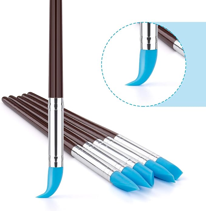 Clatoon 10Pcs Silicone Clay Sculpting Tool, Modeling Dotting Tool & Pottery - Image 7