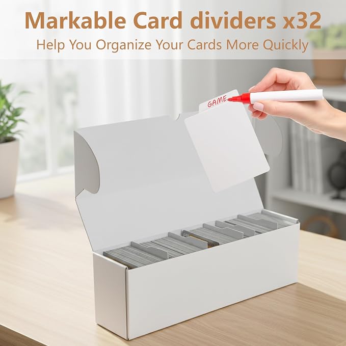 RLAVBL 8-Pack 1100 Count Trading Card Storage Box - Image 3