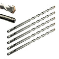Direko 5-Piece 3/8 inch x 6 Inch SDS Plus Rotary Hammer Drill Bits Carbide Tipped Concert Drill Bits for Concrete, Brick, Cement Walls, Stone, Hammer Drill Bits for Concrete